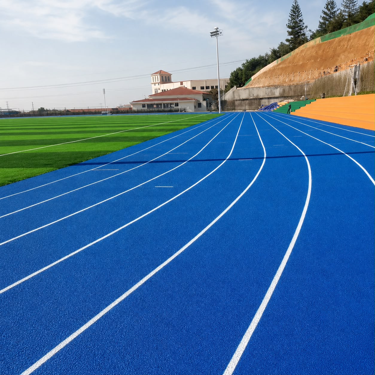 أرضيات الملاعب ومضامير الجري